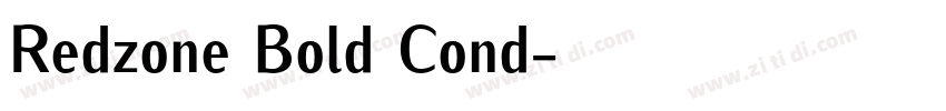 Redzone Bold Cond字体转换